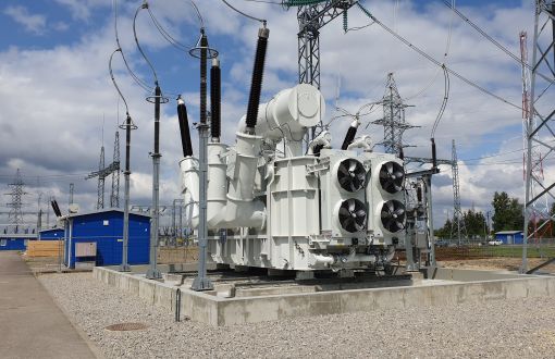 The most powerful autotransformer in the network of power transmission lines of Lithuania (LITGRID AB) was delivered, assembled and commissioned