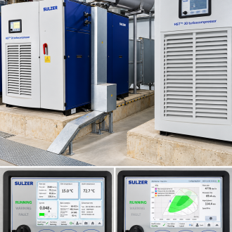 Įrengta turbokompresorinė orapūtė su aktyviais magnetiniais guoliais
